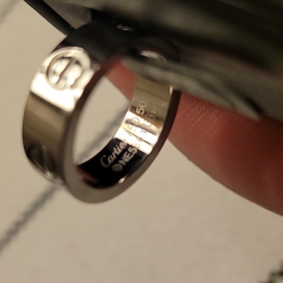 GREAT DEAL! CHECK MY PRICES COMPARED TO OTHERS "LOVE SCREW" 18K PLATED RING! - Picture 6 of 7